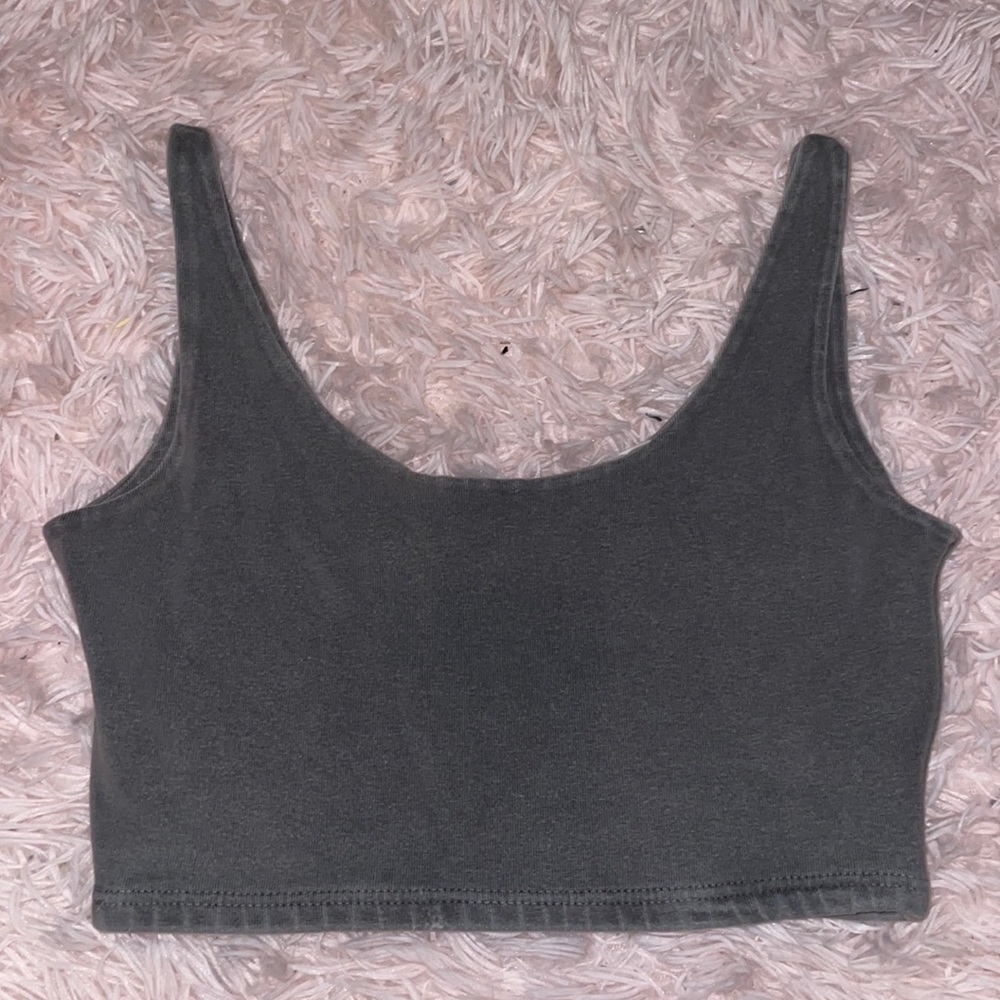 Brandy Melville Grey Crop Top